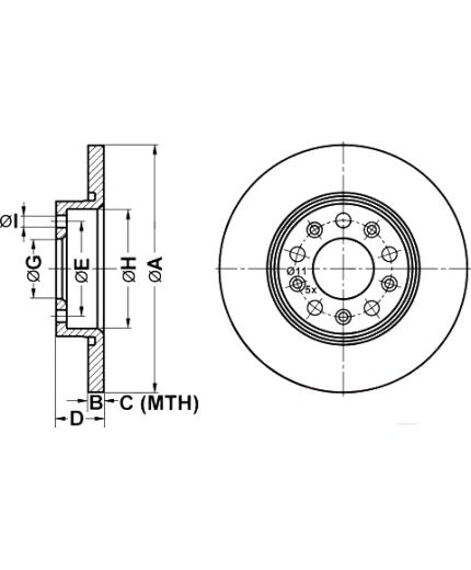 ATE Тормозной диск Фото 2