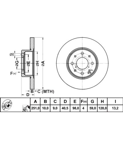 ATE Тормозной диск Фото 3