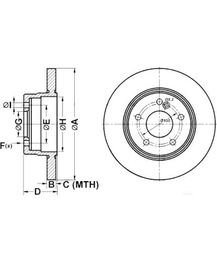 ATE Тормозной диск Фото 2