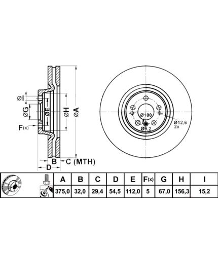 ATE Тормозной диск Фото 3