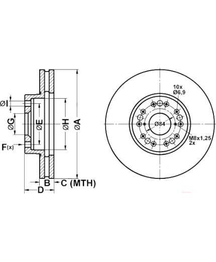ATE Тормозной диск Фото 2