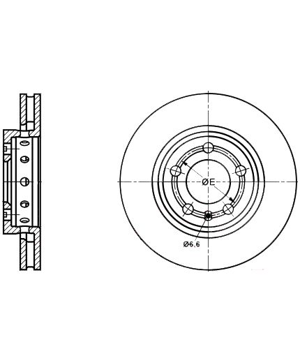 ATE Тормозной диск Фото 2