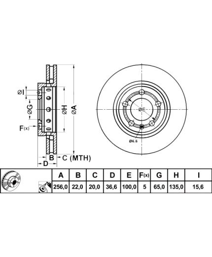 ATE Тормозной диск Фото 3