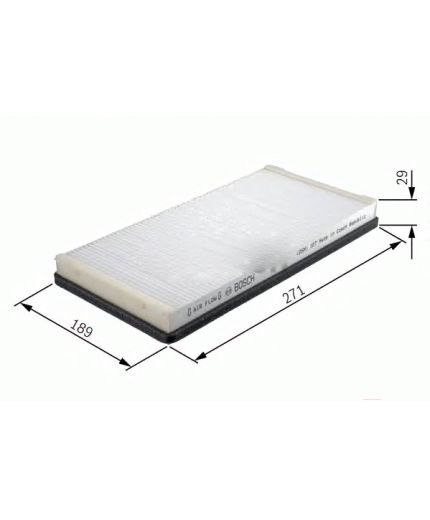 BOSCH Фильтр салонный (без рамки)