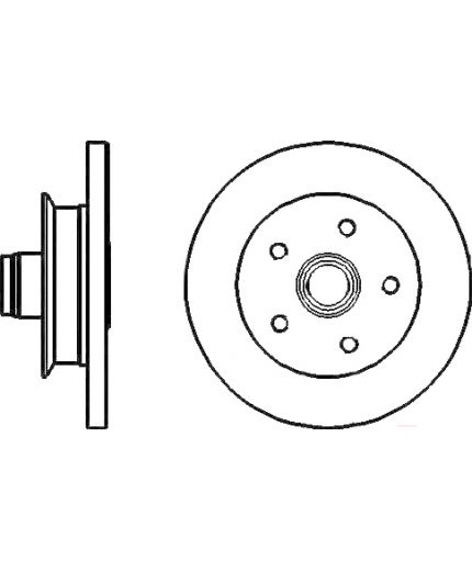 BOSCH Тормозной диск
