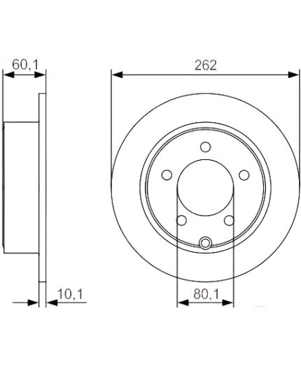 BOSCH Тормозной диск