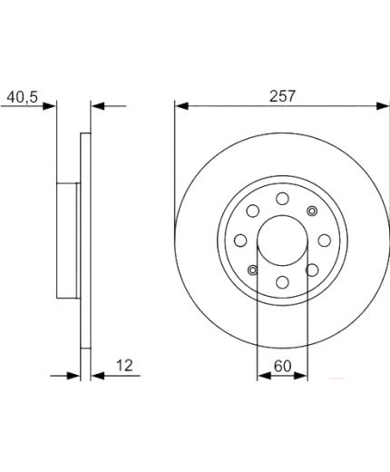 BOSCH Тормозной диск