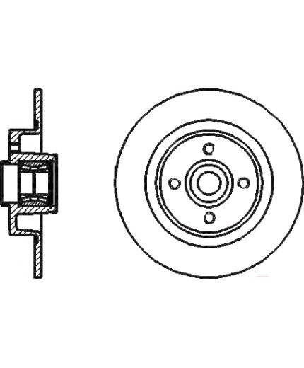 BOSCH Тормозной диск