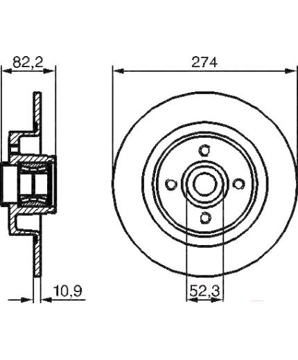 BOSCH Тормозной диск Фото 2