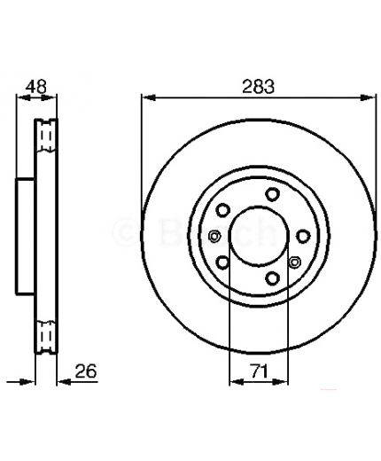 BOSCH Тормозной диск