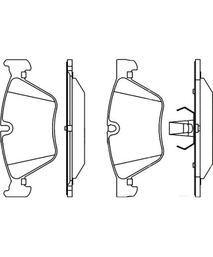 BOSCH Колодки дисковые передние