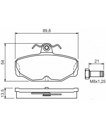 BOSCH Колодки дисковые Фото 2