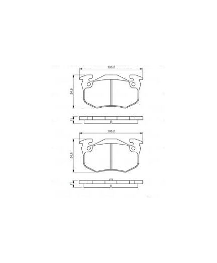 BOSCH Колодки дисковые