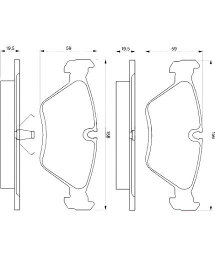 BOSCH Колодки дисковые