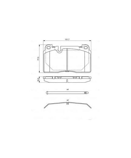 BOSCH Колодки дисковые