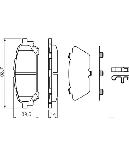 BOSCH Колодки дисковые Фото 2