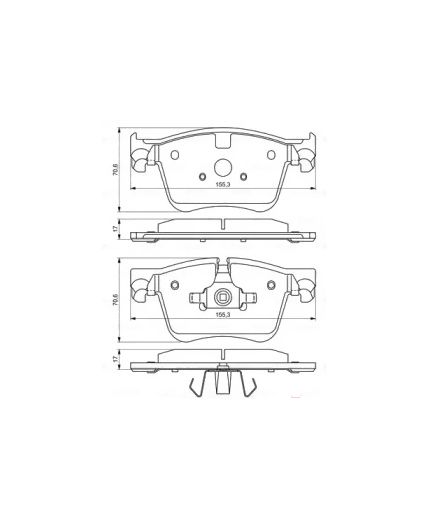BOSCH Колодки дисковые