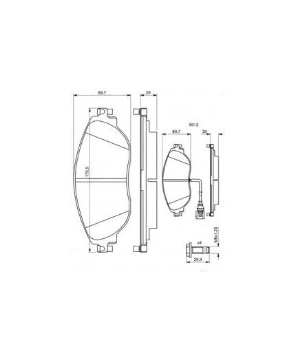 BOSCH Колодки дисковые