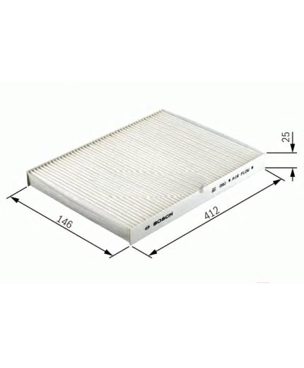 BOSCH Фильтр салонный (без рамки)