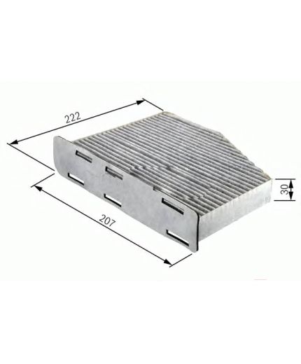 BOSCH Фильтр салонный (без рамки)