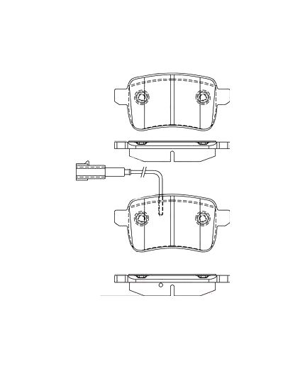 BOSCH Колодки дисковые задние