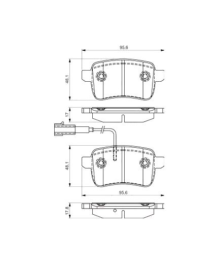 BOSCH Колодки дисковые задние Фото 2