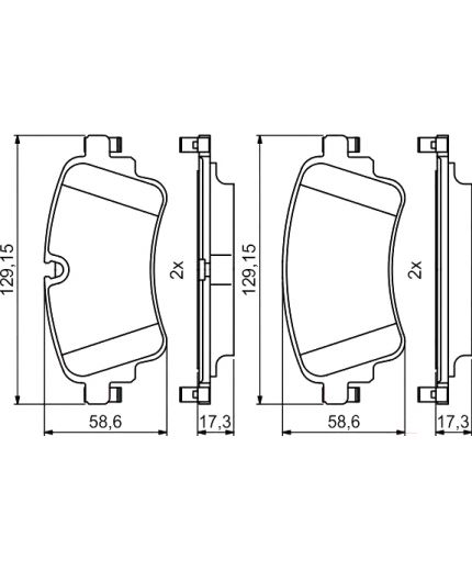 BOSCH Колодки дисковые