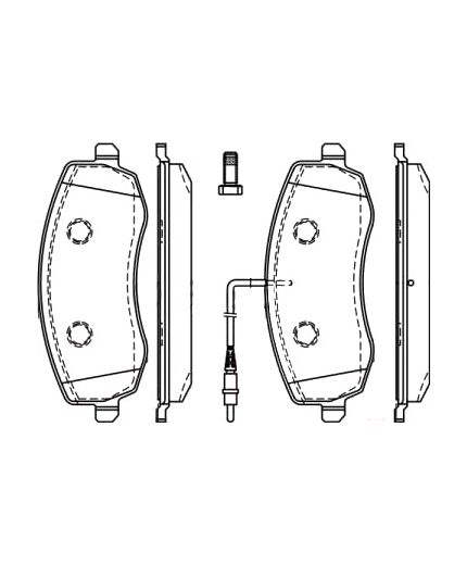 BOSCH Колодки дисковые