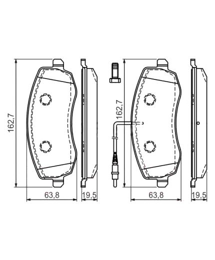 BOSCH Колодки дисковые Фото 2