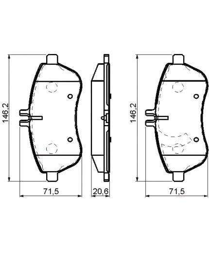 BOSCH Колодки дисковые