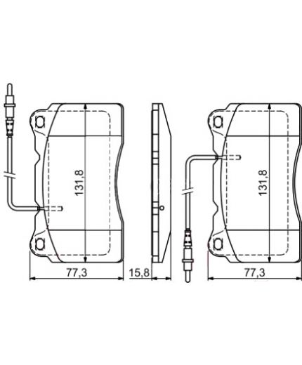 BOSCH Колодки дисковые