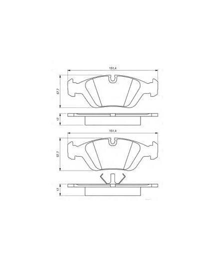 BOSCH Колодки дисковые