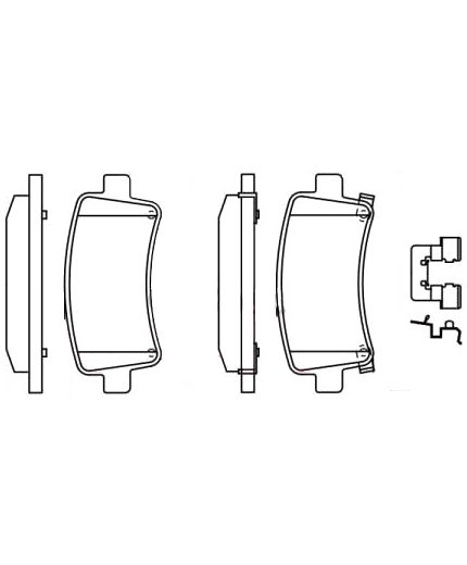 BOSCH Колодки дисковые