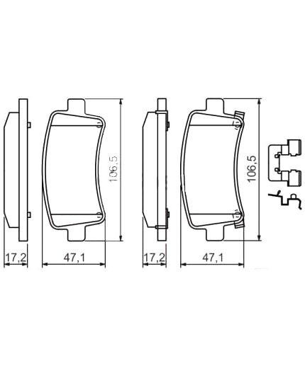 BOSCH Колодки дисковые Фото 2