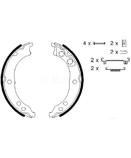 BOSCH Колодки дисковые