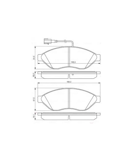 BOSCH Колодки дисковые