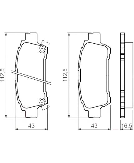 BOSCH Колодки дисковые