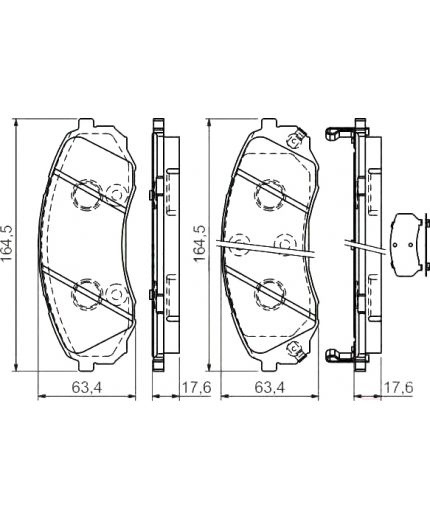 BOSCH Колодки дисковые