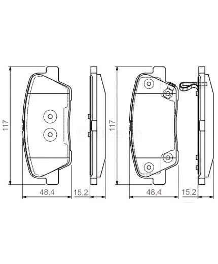 BOSCH Колодки дисковые
