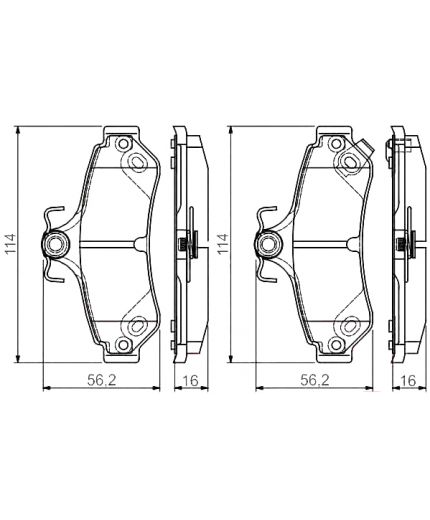 BOSCH Колодки дисковые