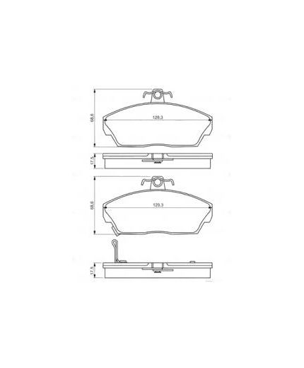 BOSCH Колодки дисковые