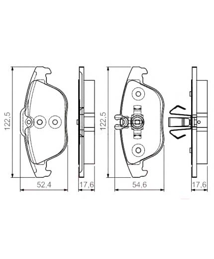 BOSCH Колодки дисковые