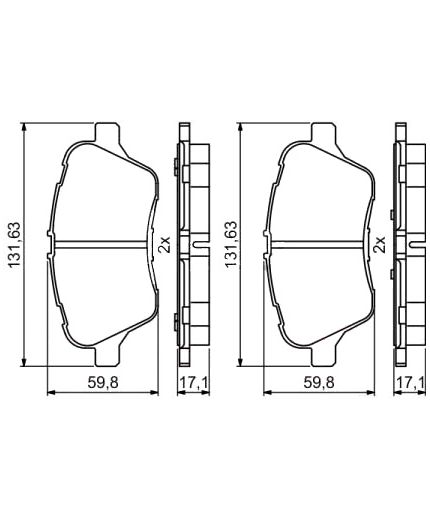 BOSCH Колодки дисковые Фото 2