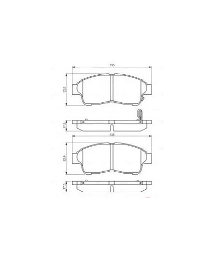 BOSCH Колодки дисковые
