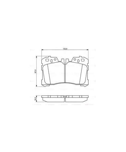 BOSCH Колодки дисковые передние