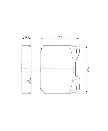 BOSCH Колодки дисковые