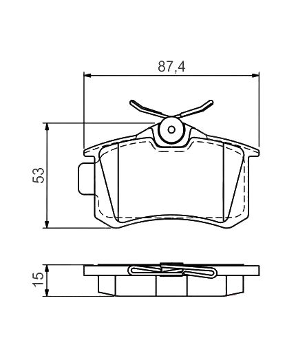 BOSCH Колодки дисковые