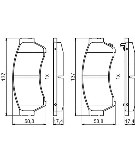 BOSCH Колодки дисковые Фото 2