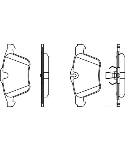 BOSCH Колодки дисковые