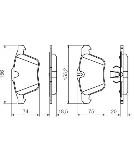 BOSCH Колодки дисковые Фото 2